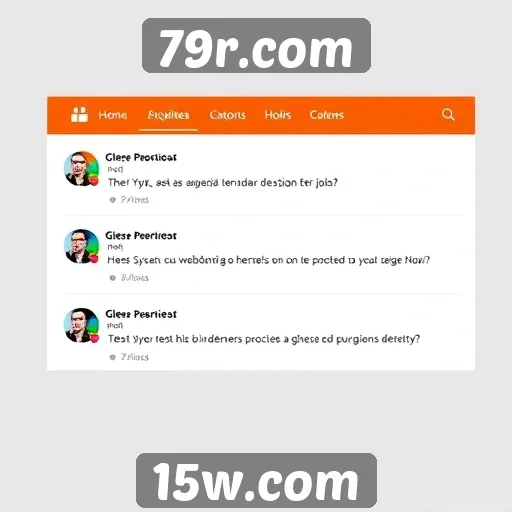 Opiniões de usuários sobre a interface do 79r.com